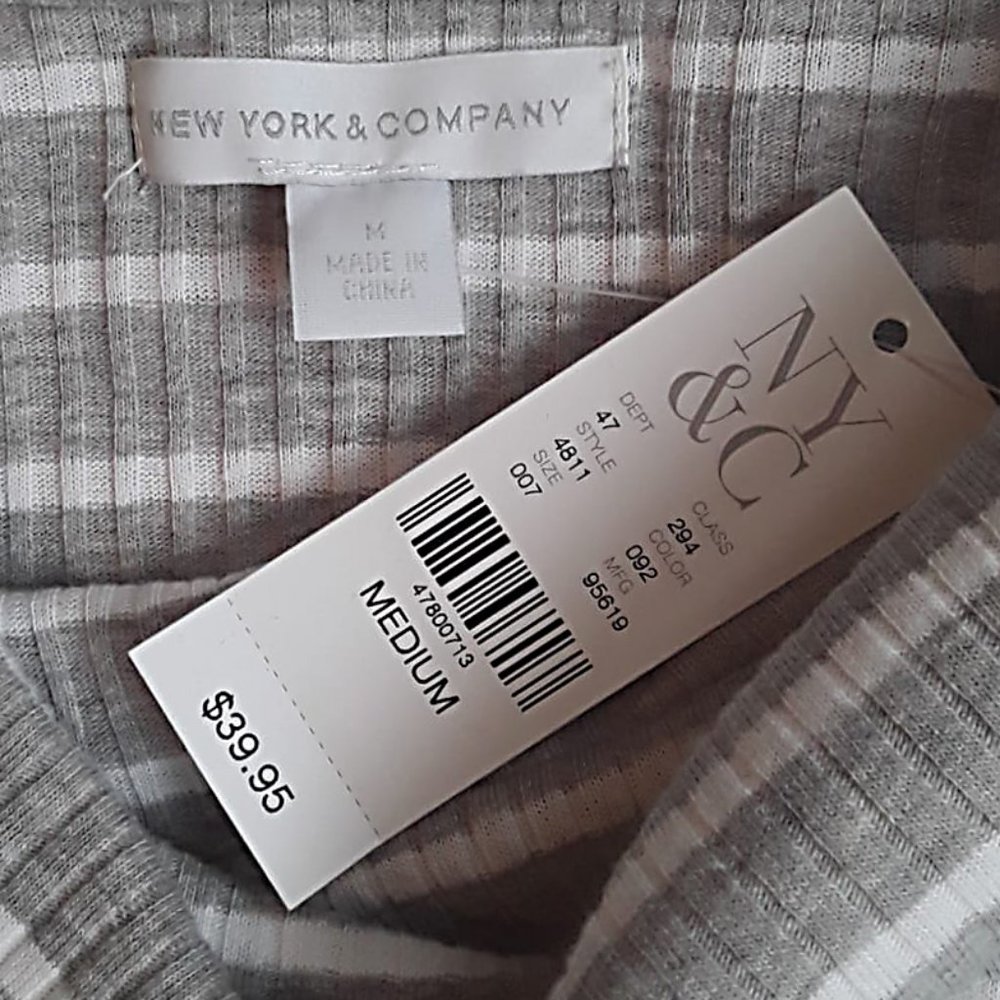 Stripe Off the Shoulder Top NWT